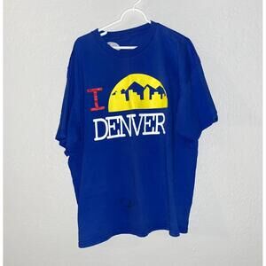 Streetwear Brand Lard I Love Skyline Denver T Shirt Colorado Nuggets Vtg